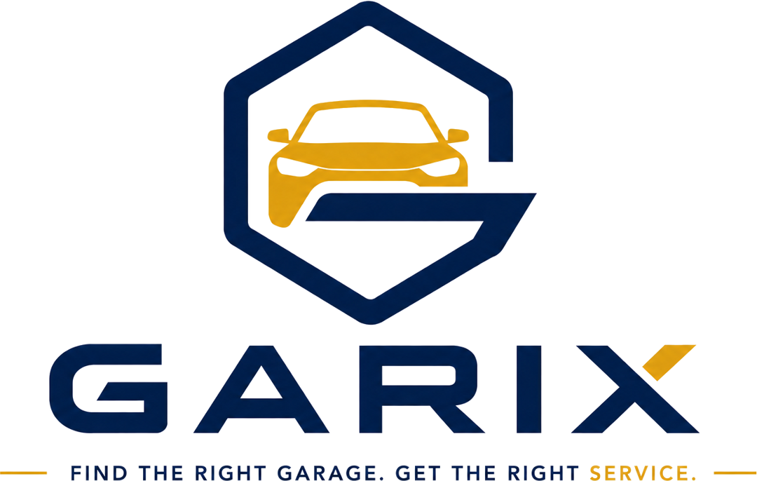 Garix — orange car inside a blue hexagon