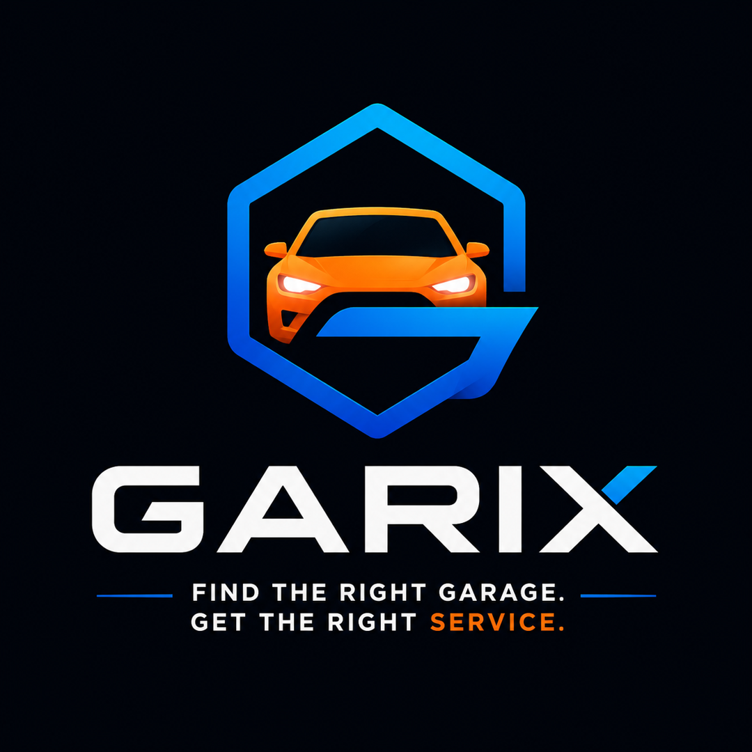Garix — orange car inside a blue hexagon